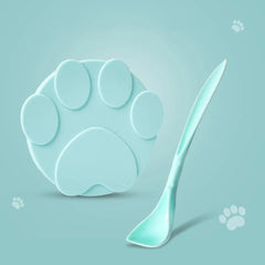 Paw Silicone Can Lid & Spoon — Collapsible Seal