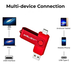 Type-C Pen Drive 128GB Real Capacity U Disk