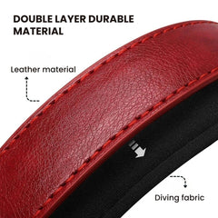 Personalized Leather Dog Collar with Nameplate