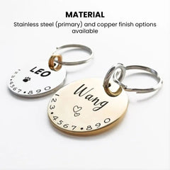 Personalized Pet ID Tag — Engraved Stainless Steel