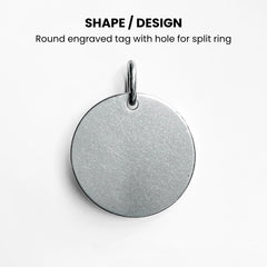 Personalized Pet ID Tag — Engraved Stainless Steel
