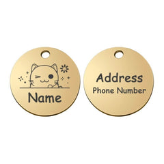 Personalized Engraved Pet ID Tag – Stainless & Color Options