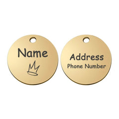 Personalized Engraved Pet ID Tag – Stainless & Color Options