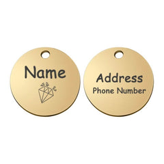 Personalized Engraved Pet ID Tag – Stainless & Color Options