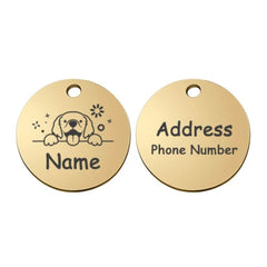 Personalized Engraved Pet ID Tag – Stainless & Color Options
