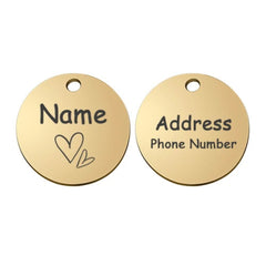Personalized Engraved Pet ID Tag – Stainless & Color Options