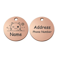 Personalized Engraved Pet ID Tag – Stainless & Color Options