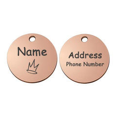 Personalized Engraved Pet ID Tag – Stainless & Color Options