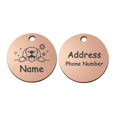 Personalized Engraved Pet ID Tag – Stainless & Color Options
