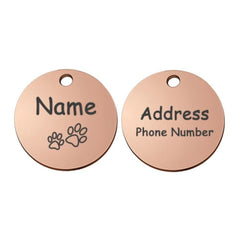 Personalized Engraved Pet ID Tag – Stainless & Color Options