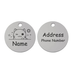 Personalized Engraved Pet ID Tag – Stainless & Color Options