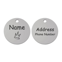 Personalized Engraved Pet ID Tag – Stainless & Color Options