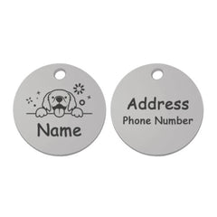 Personalized Engraved Pet ID Tag – Stainless & Color Options