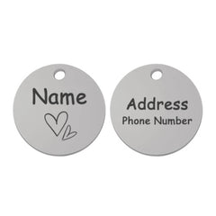 Personalized Engraved Pet ID Tag – Stainless & Color Options