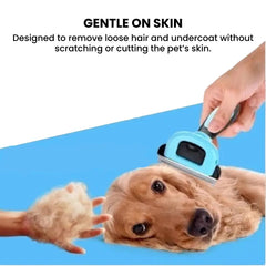 Pet De-Shedding Brush — Stainless Grooming Tool