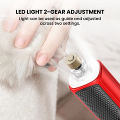 Pet Electric Nail Grinder — Quiet USB Nail Trimmer