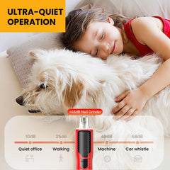 Pet Electric Nail Grinder — Quiet USB Nail Trimmer