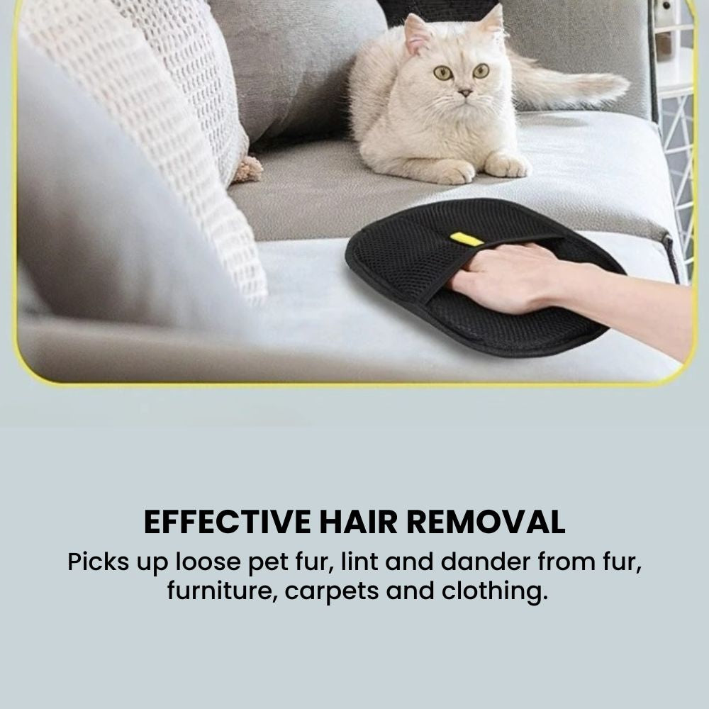 Pet Grooming & Hair Remover Washable Glove - effective hair removale
