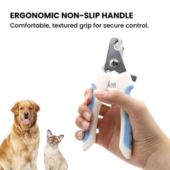 Pet Nail Clippers — Safety Lock & Nail File