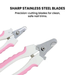 Pet Nail Clippers — Safety Lock & Nail File