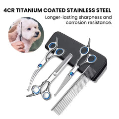 Pet Safe Grooming Scissors – Ambidextrous Round-Tip Stainless Steel Shears -  stainless steel