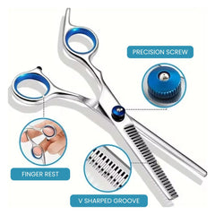 Pet Safe Grooming Scissors – Ambidextrous Round-Tip Stainless Steel Shears -  detais