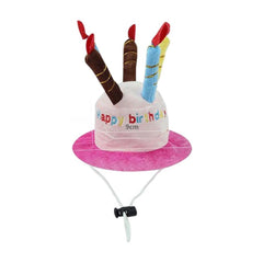 Pet Birthday Cake Hat — Adjustable Cat & Dog Party