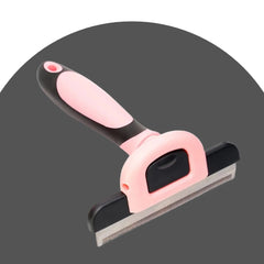 Pet De-Shedding Brush — Stainless Grooming Tool
