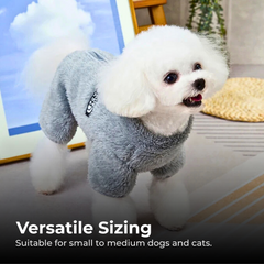 Warm Pet Jumpsuit Coat for Small Dogs & Cats