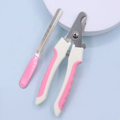 Pet Nail Clippers — Safety Lock & Nail File