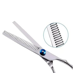 Pet Safe Grooming Scissors – Ambidextrous Round-Tip Stainless Steel Shears - flat scissors