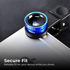 3-in-1 Clip-On Phone Lens Kit — Wide, Fisheye & Macro