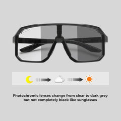 Photochromic Cycling Sunglasses for Men & Women Outdoor Sports