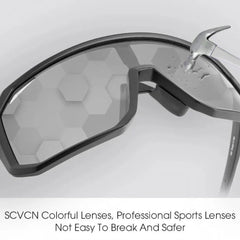 Photochromic Cycling Sunglasses for Men & Women Outdoor Sports
