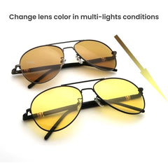 Photochromic Pilot Sunglasses for Men & Women