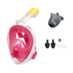 Full Face Snorkel Mask 180° View Anti-Fog Leak-Proof