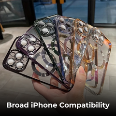 Jeweled Magnetic MagSafe iPhone Case — Shockproof Bling