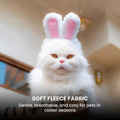 Plush Bear & Bunny Pet Hat — Cosplay Cat/Dog Hood