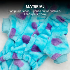Plush Dinosaur Pet Onesie — Blue & Green Dog/Cat Costume