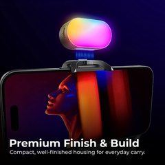 Magnetic RGB Pocket Fill Light — 22g, Type-C Rechargeable