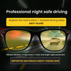 Polarized Night Vision Driving Sunglasses for Outdoor Use