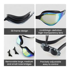 Polarized Anti-Fog Swim Goggles — UV400 & Leak-Proof