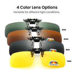 Polarized Clip-On Flip-Up Sunglasses UV380