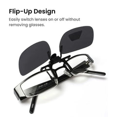 Polarized Clip-On Flip-Up Sunglasses UV380
