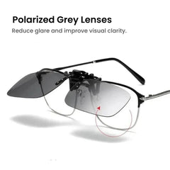 Polarized Clip-On Flip-Up Sunglasses UV380