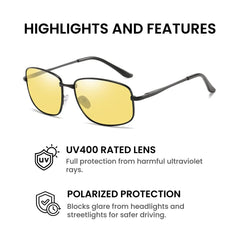 Polarized Night Vision Driving Glasses Men