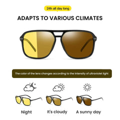 Polarized Vision Glasses for Day & Night