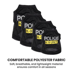 Police, FBI & Security Dog Vest – Pet Costume Shirt