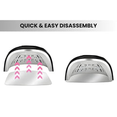 Portable Cordless UV LED Nail Lamp – 15600mAh - disassemle