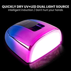 Portable Cordless UV LED Nail Lamp – 15600mAh - dual light